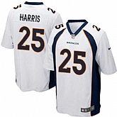 Nike Men & Women & Youth Broncos #25 Chris Harris White Team Color Game Jersey,baseball caps,new era cap wholesale,wholesale hats